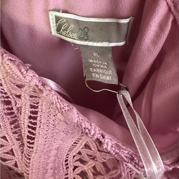 Chelsea28 Mauve Lace Halter Jumpsuit - Picture 5 of 6